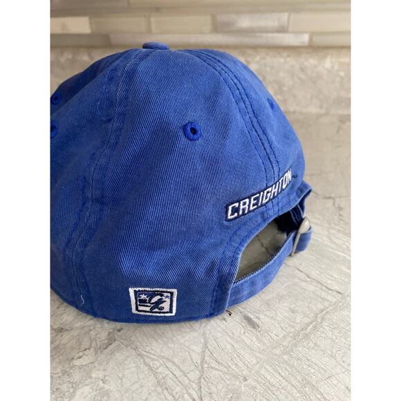 Creighton Blue Jays Faded Blue Strapback Hat - Picture 5 of 9